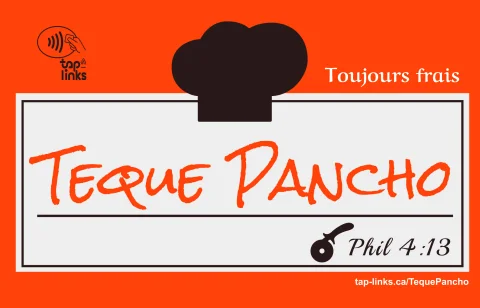 Carte professionnelle de Teque Pancho