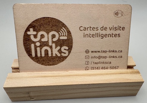 Carte Bambou NFC & QR Tap-Links