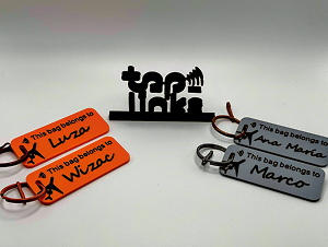 Étiquette de bagage NFC & QR Tap-Links