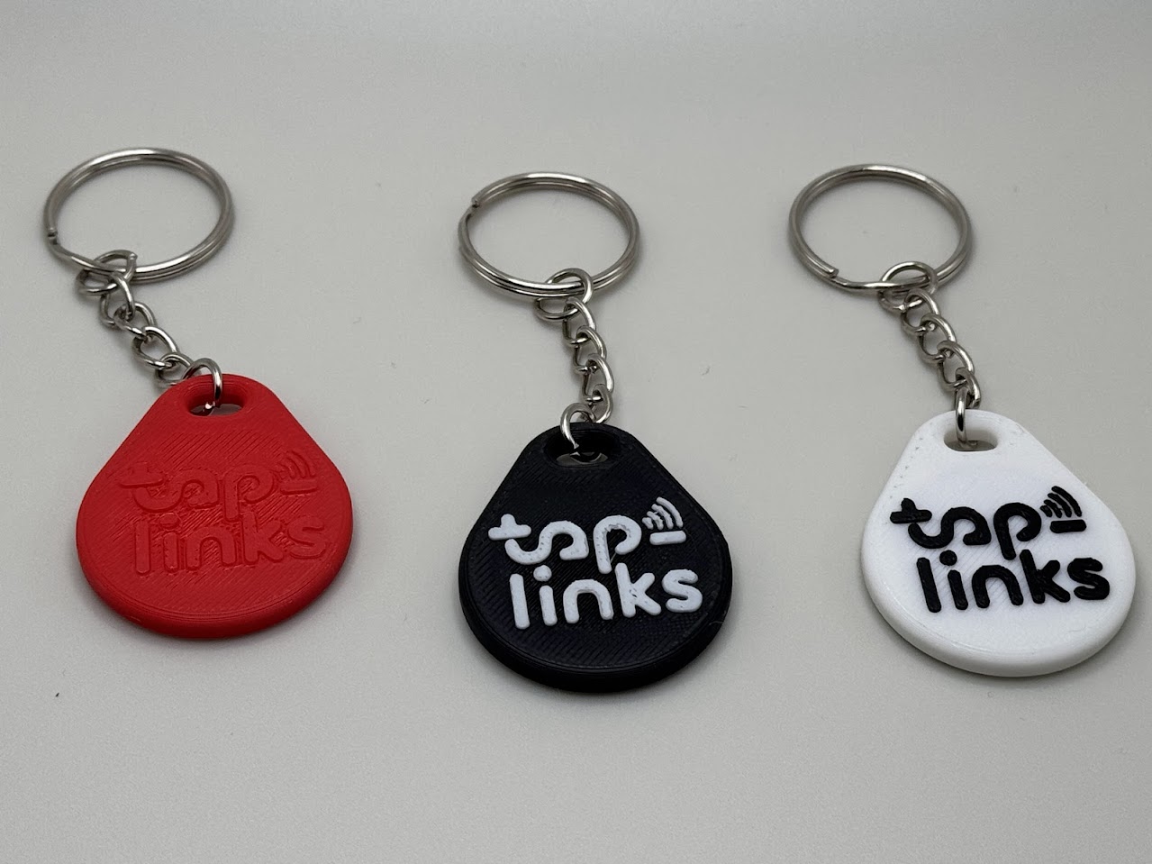 Porte-clés 3D NFC & QR Tap-Links