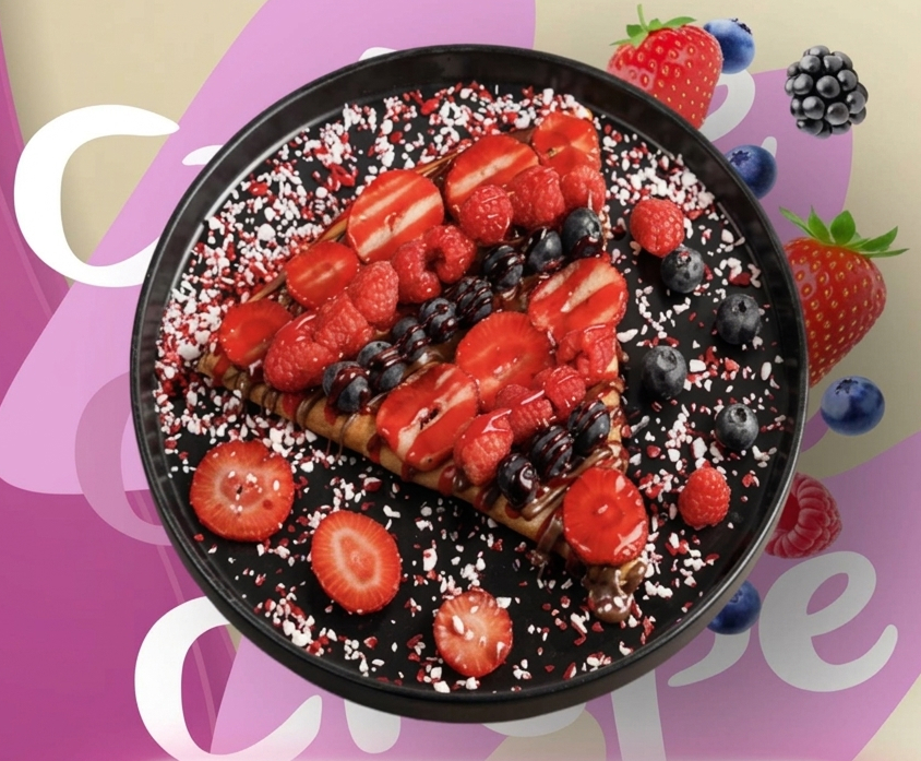Crêpe sucrée Forêt Rouge Stellita