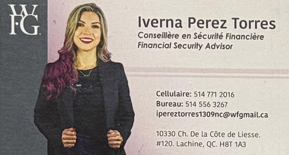 Carte papier de Iverna Perez Torres